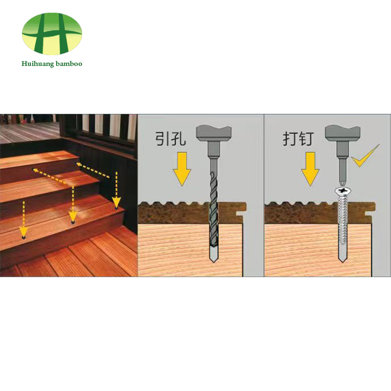 Eksplisitt spleising av tunge bambusgulv