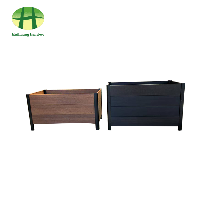 Utendørs værbestandig plantekasse i bambus i kompositt tre
