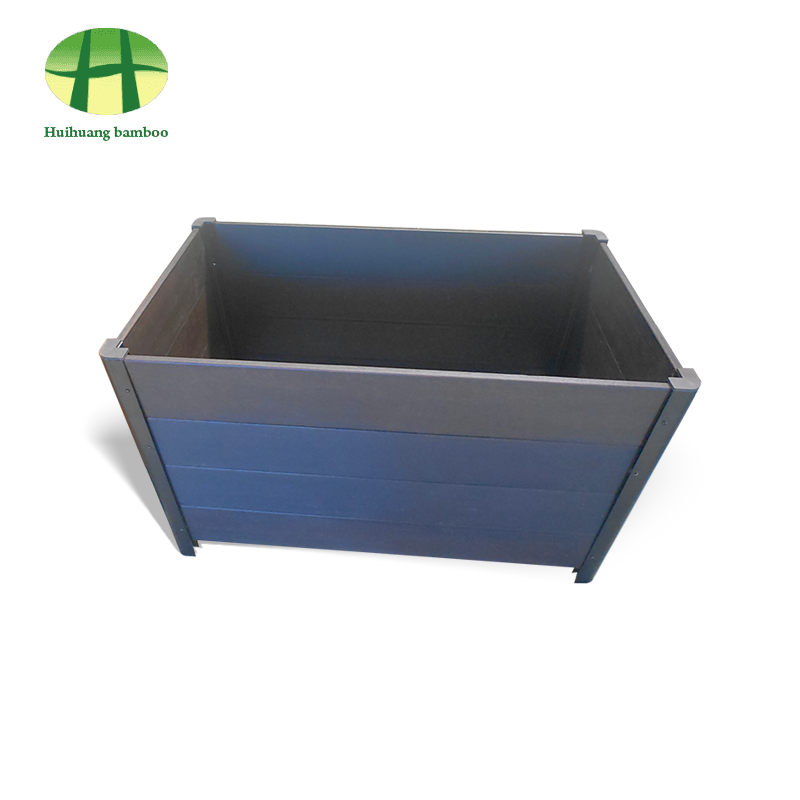 Utendørs værbestandig plantekasse i bambus i kompositt tre