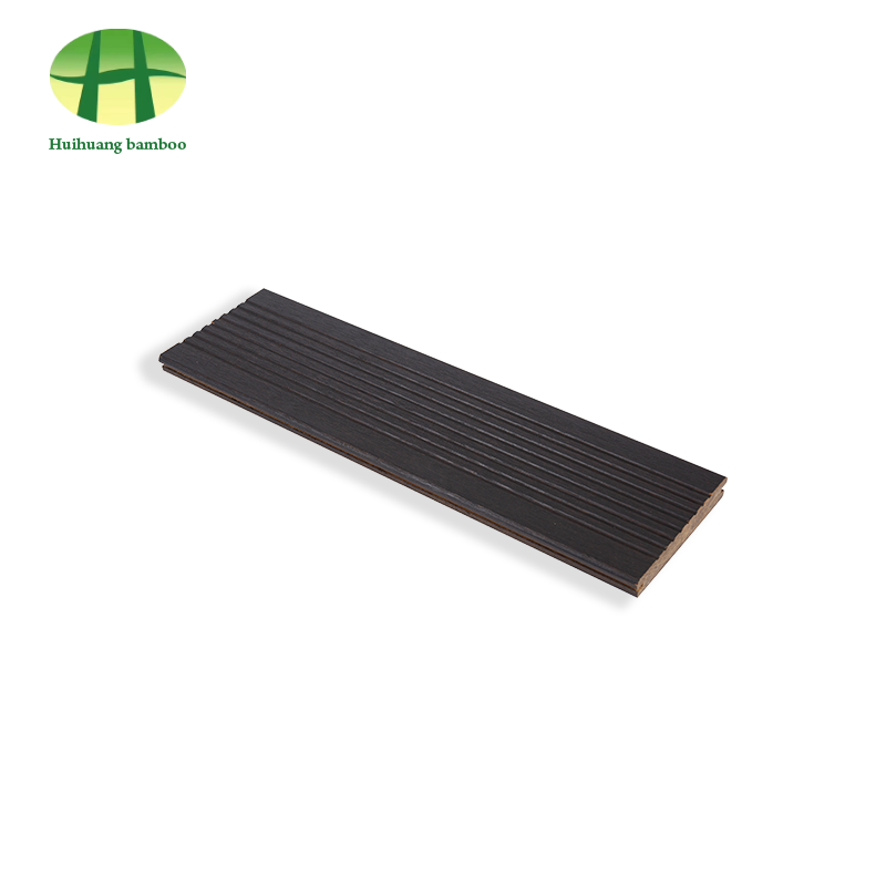 Bambusgulv i karbonisert farge